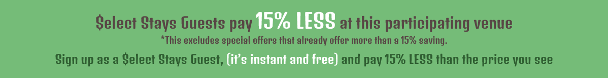 Stays Select Guests pay 15% Less
