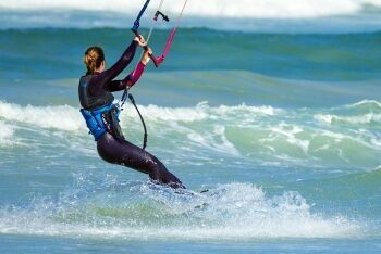 Windsurfer, Strand beach, Cape Town, Western Cape
